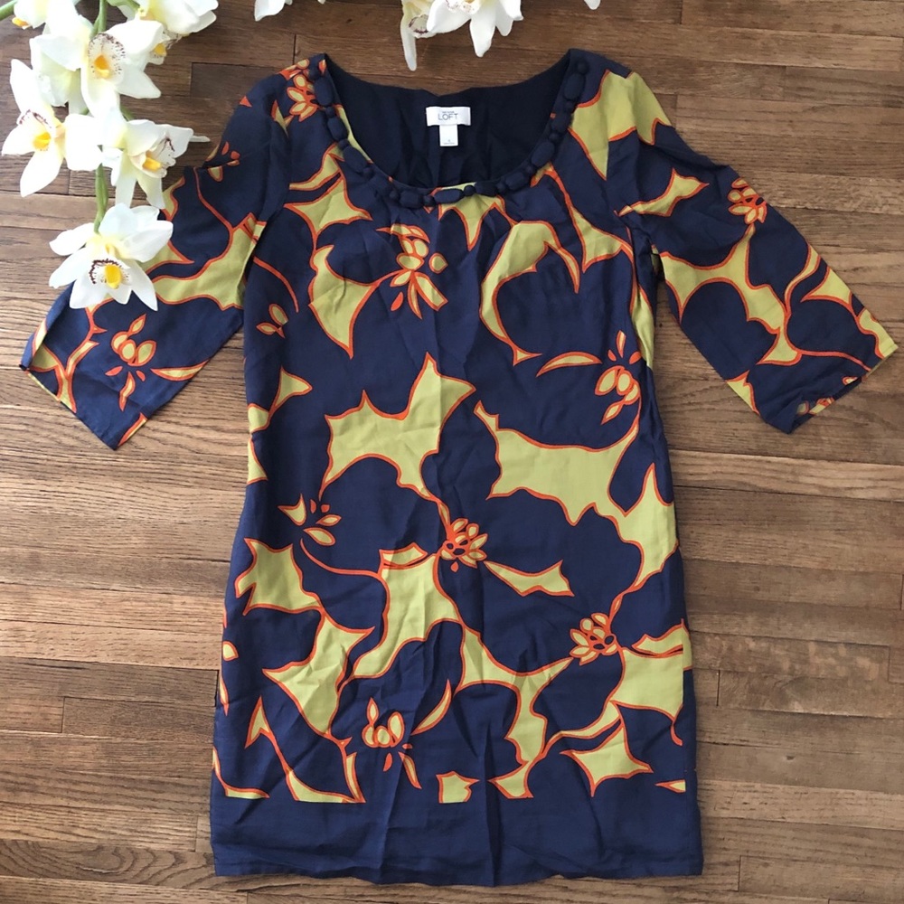 LOFT | Shift Floral Dress